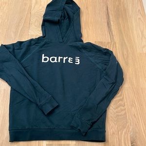Peacock green barre3 hoodie